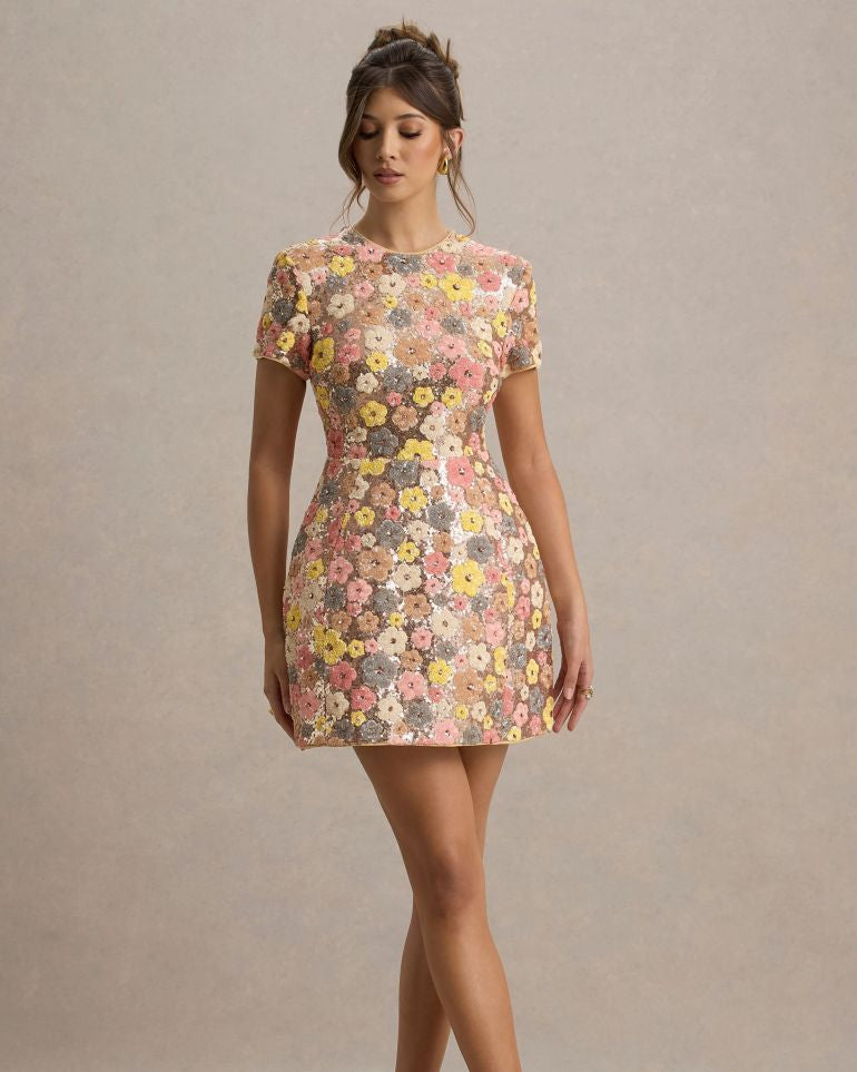 Fleur | Glittery mini dress 