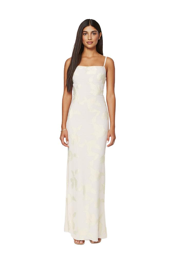 Elle | Blommig maxi klänning