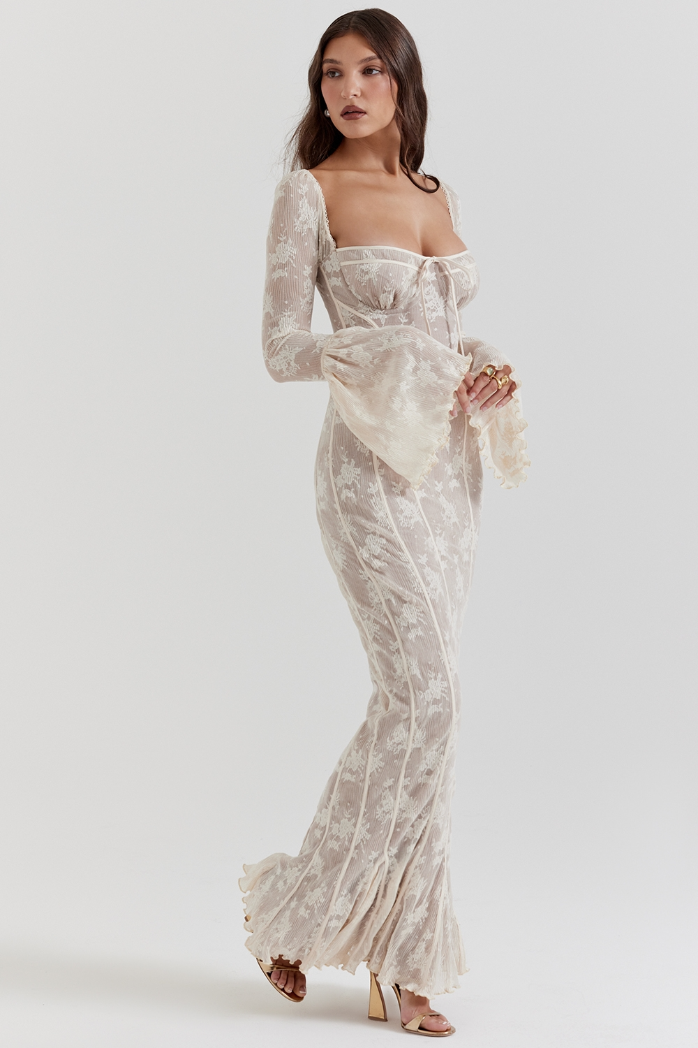 Serena | Lace maxi dress 