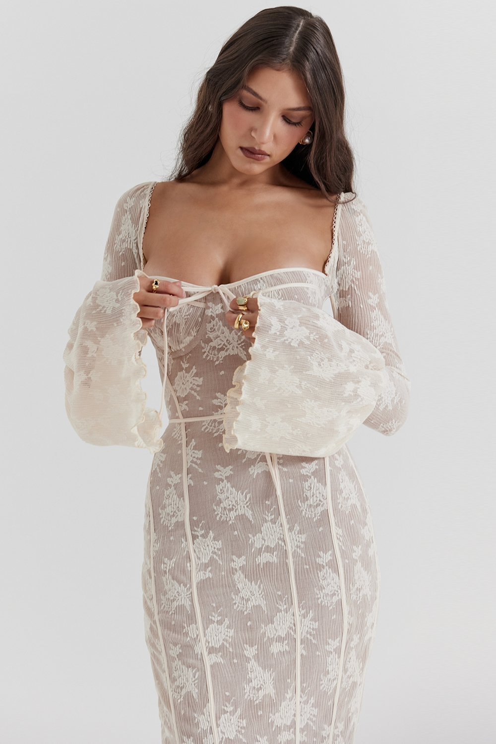 Serena | Lace maxi dress 