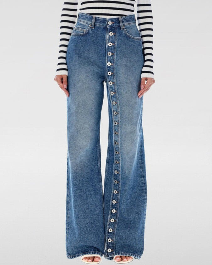 Malin | Jeans med knappar
