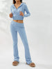 Sienna | Zip-Up knitted hoodie and jogger set 