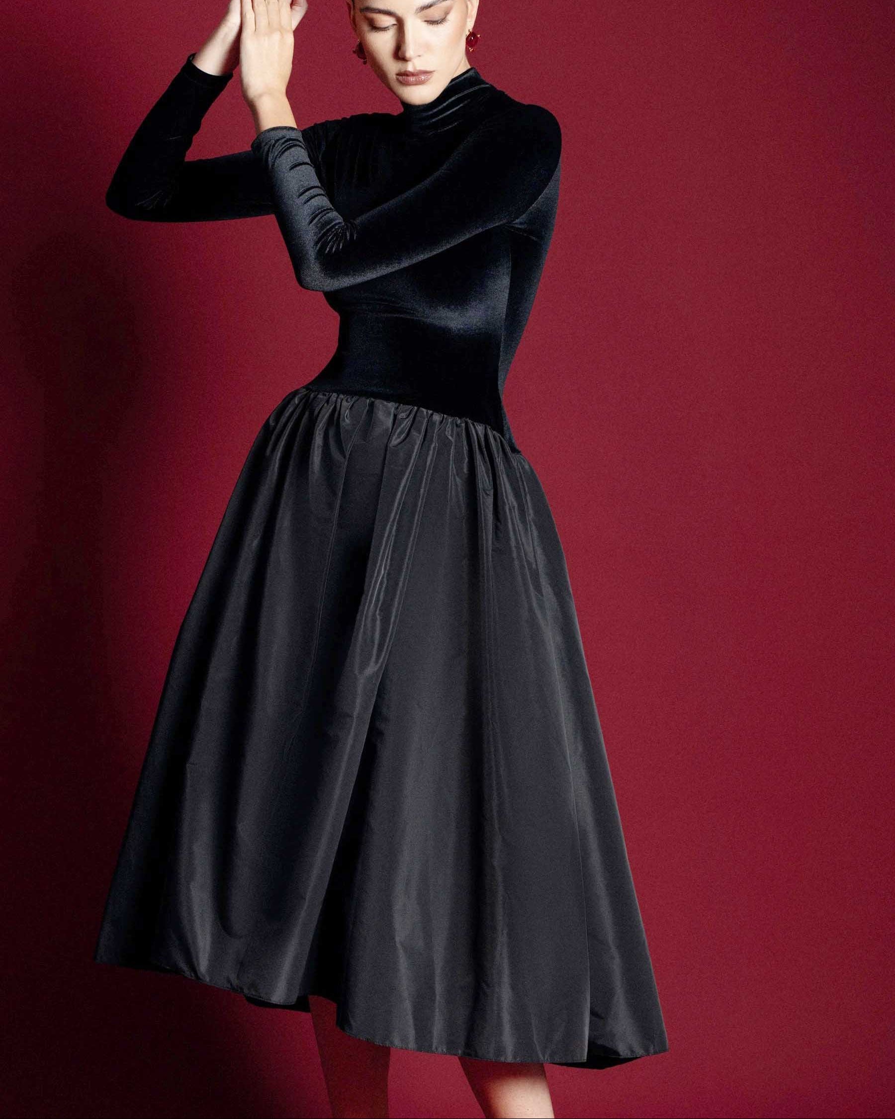 Florie | Long-sleeved midi dress 