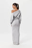 Miela | Off-shoulder stickad klänning