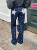 Sarah | Low-rise jeans with embroidered star 